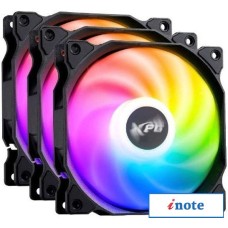 Комплект вентиляторов для корпуса ADATA XPG Vento 120x3 ARGB PWM (черный)