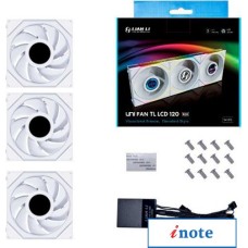 Комплект вентиляторов для корпуса Lian Li Uni Fan TL LCD 120 Triple Pack G99.12TLLCD3W.00