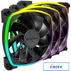 Комплект вентиляторов для корпуса Montech RX120 PWM 3 IN 1 (черный)