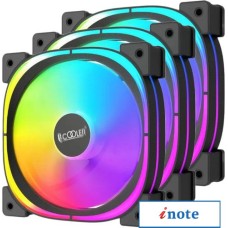 Комплект вентиляторов для корпуса PCCooler EF120 ARGB (черный, 3 шт.)