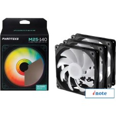 Комплект вентиляторов для корпуса Phanteks M25-140 D-RGB PH-F140M25_DRGB_PWM_BK01_3P