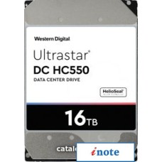 Жесткий диск WD Ultrastar DC HC550 16TB WUH721816AL5204