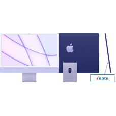 Моноблок Apple iMac M1 2021 24" (4 порта, 8/256, фиолетовый)