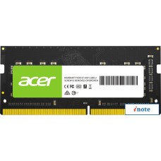 Оперативная память Acer SD100 16ГБ DDR4 SODIMM 3200 МГц BL.9BWWA.214