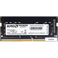 Оперативная память AMD Radeon R7 Performance 4GB DDR4 SODIMM PC4-21300 R744G2606S1S-U
