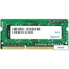 Оперативная память Apacer 8GB DDR3 SO-DIMM PC3-12800 [AS08GFA60CATBGJ]