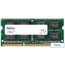 Оперативная память Netac Basic 4GB DDR3 SODIMM PC3-12800 NTBSD3N16SP-04
