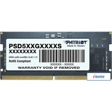 Оперативная память Patriot Signature Line 8ГБ DDR5 4800 МГц PSD58G480041S