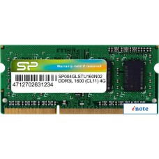 Оперативная память Silicon-Power 4GB DDR3 SO-DIMM PC3-12800 SP004GLSTU160N02