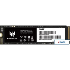 SSD Acer Predator GM7 2TB BL.9BWWR.119